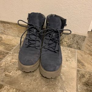 Blue/Grey Timberland Boots